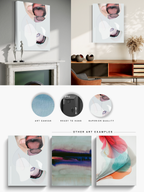 Abstract Wall Art Prints Loose Watercolor Paper & Canvas | Mirak