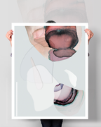 Abstract Wall Art Prints Loose Watercolor Paper & Canvas | Mirak