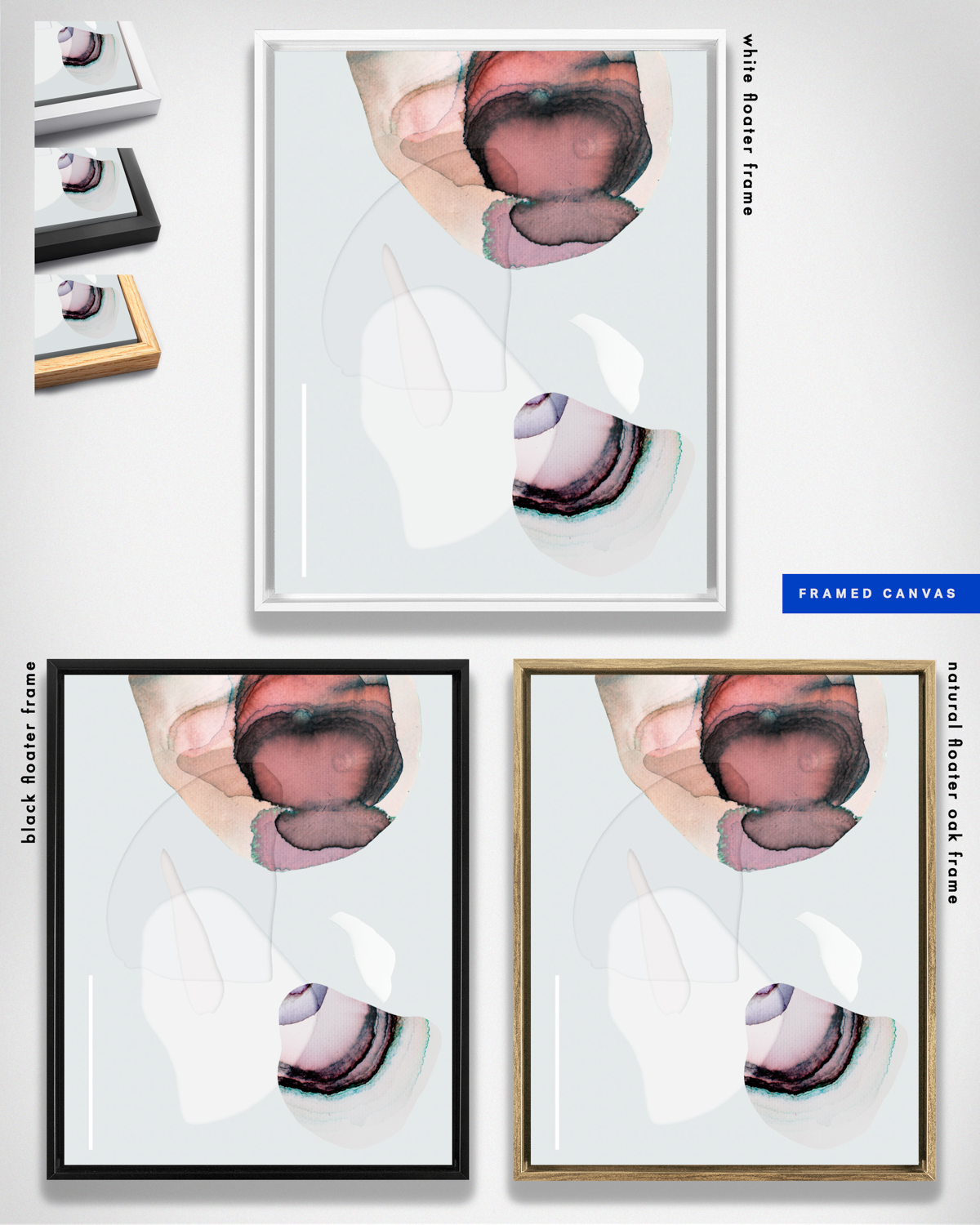 Abstract Wall Art Prints Loose Watercolor Paper & Canvas | Mirak