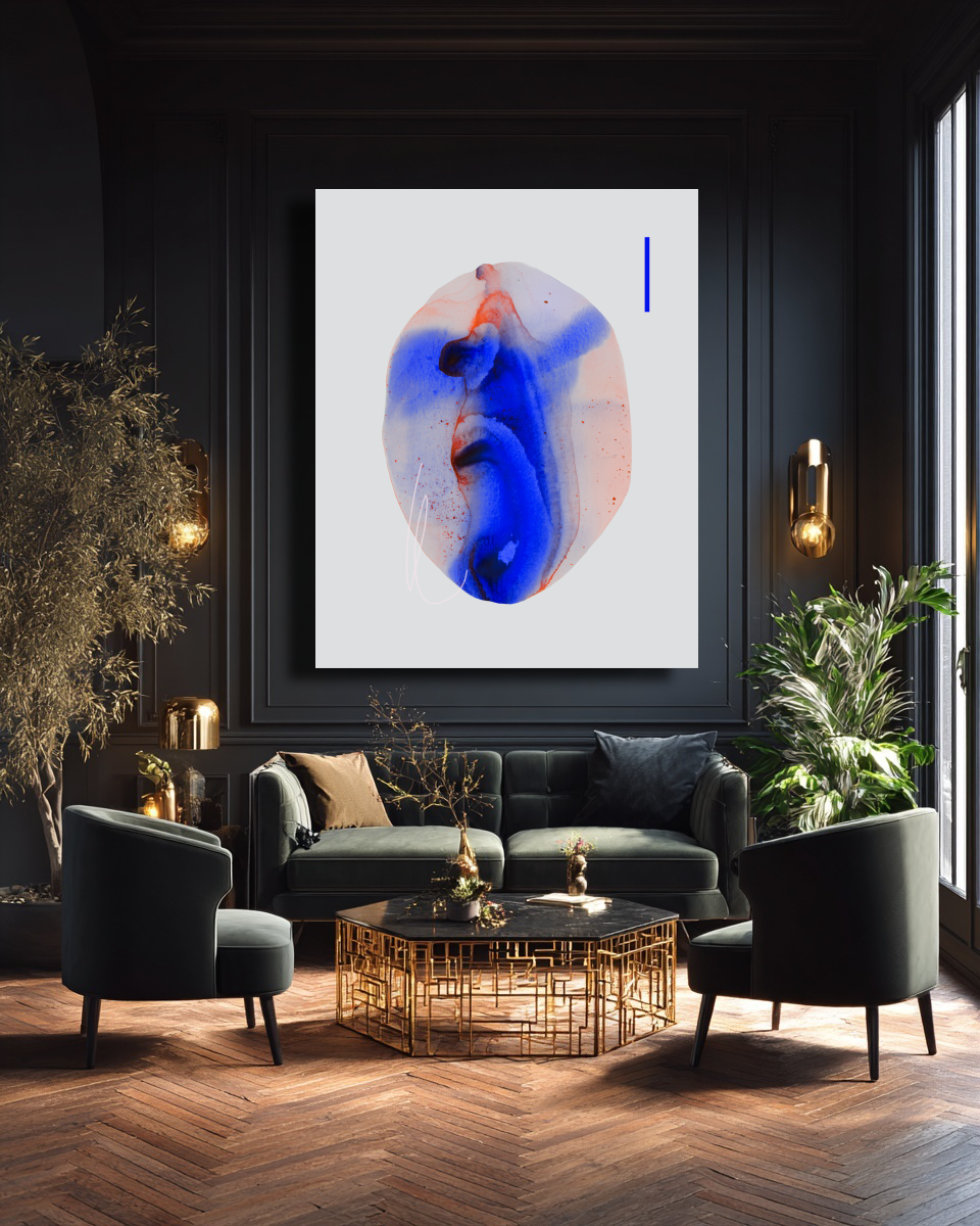 Abstract Wall Art Prints Loose Watercolor Paper & Canvas | Nefreta