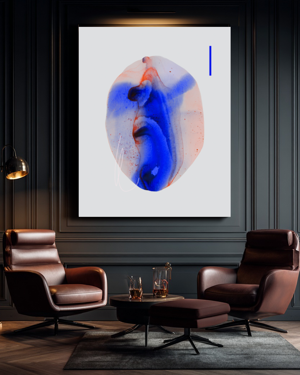Abstract Wall Art Prints Loose Watercolor Paper & Canvas | Nefreta