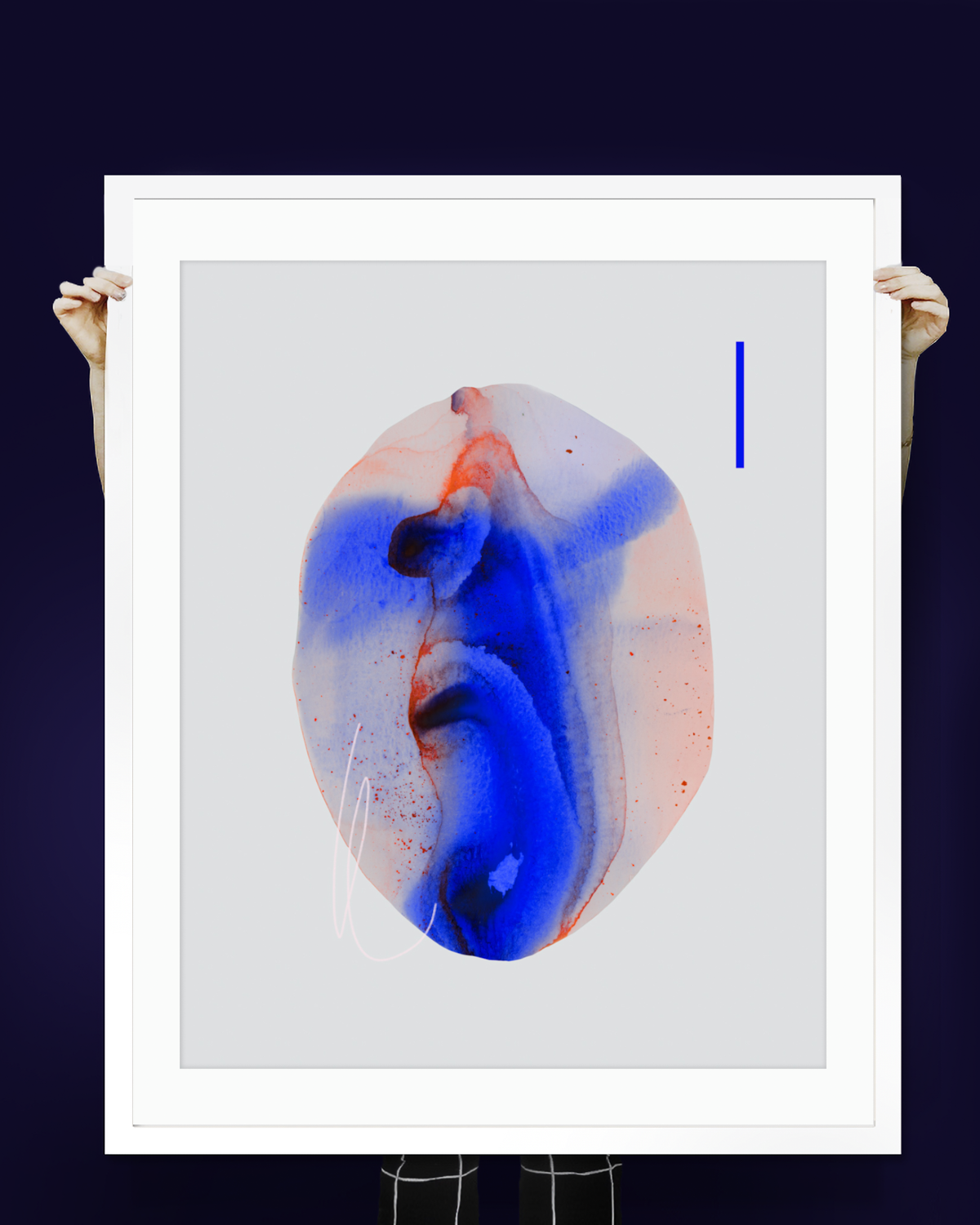 Abstract Wall Art Prints Loose Watercolor Paper & Canvas | Nefreta