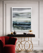 Landscape Wall Art Prints Loose Abstract Watercolor Paper & Canvas | New England Coast