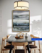 Landscape Wall Art Prints Loose Abstract Watercolor Paper & Canvas | New England Coast