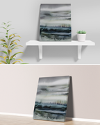 Landscape Wall Art Prints Loose Abstract Watercolor Paper & Canvas | New England Coast