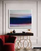 Landscape Wall  Art Prints Loose Abstract Watercolor Paper & Canvas | New England Dawn 2