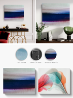 Landscape Wall  Art Prints Loose Abstract Watercolor Paper & Canvas | New England Dawn 2
