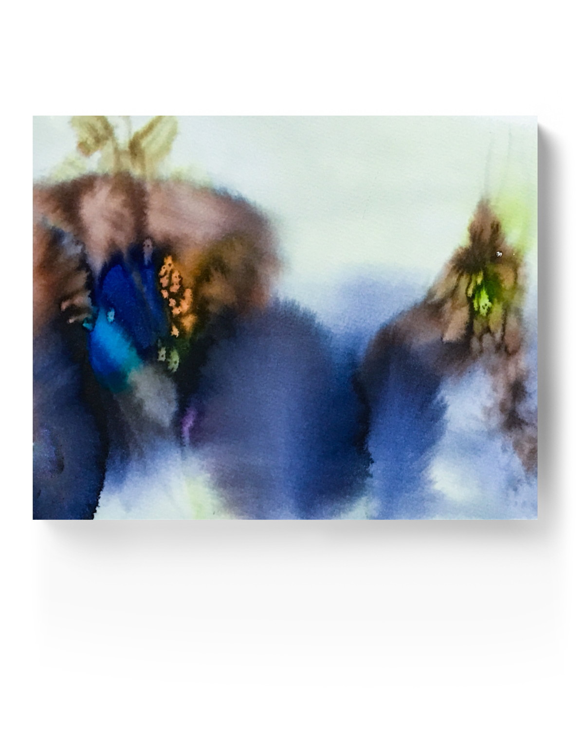 Landscape Wall  Art Prints Loose Abstract Watercolor Paper & Canvas | New England Fall