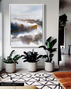 Landscape Wall  Art Prints Loose Abstract Watercolor Paper & Canvas | Marsh 2