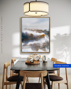 Landscape Wall  Art Prints Loose Abstract Watercolor Paper & Canvas | Marsh 2