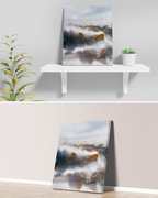 Landscape Wall  Art Prints Loose Abstract Watercolor Paper & Canvas | Marsh 2