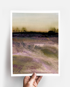 Landscape Wall Art Prints Loose Abstract Watercolor Paper & Canvas | New England Marsh 5
