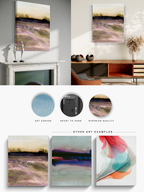 Landscape Wall Art Prints Loose Abstract Watercolor Paper & Canvas | New England Marsh 5