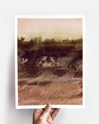 Landscape Wall Art Prints Loose Abstract Watercolor Paper & Canvas | New England Marsh 6