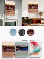Landscape Wall Art Prints Loose Abstract Watercolor Paper & Canvas | New England Marsh 6