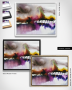 Landscape Wall  Art Prints Loose Abstract Watercolor Paper & Canvas | New England Portsmouth Bridge