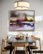 Landscape Wall  Art Prints Loose Abstract Watercolor Paper & Canvas | New England Portsmouth Bridge