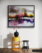 Landscape Wall  Art Prints Loose Abstract Watercolor Paper & Canvas | New England Portsmouth Bridge