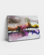 Landscape Wall  Art Prints Loose Abstract Watercolor Paper & Canvas | New England Portsmouth Bridge