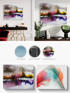 Landscape Wall  Art Prints Loose Abstract Watercolor Paper & Canvas | New England Portsmouth Bridge