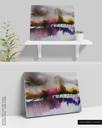 Landscape Wall  Art Prints Loose Abstract Watercolor Paper & Canvas | New England Portsmouth Bridge