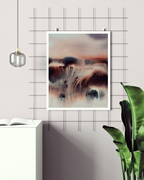Landscape Wall Art Prints Loose Abstract Watercolor Paper & Canvas | New England Red Fields