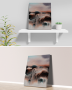 Landscape Wall Art Prints Loose Abstract Watercolor Paper & Canvas | New England Red Fields