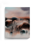 Landscape Wall Art Prints Loose Abstract Watercolor Paper & Canvas | New England Red Fields