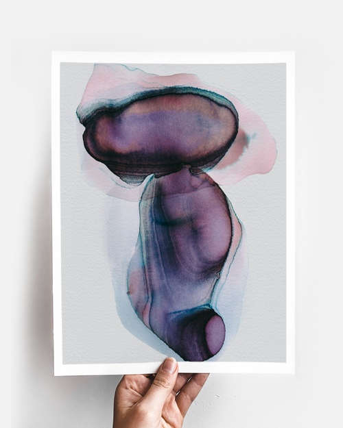 Abstract Wall Art Prints Loose Watercolor Paper & Canvas | Olymira