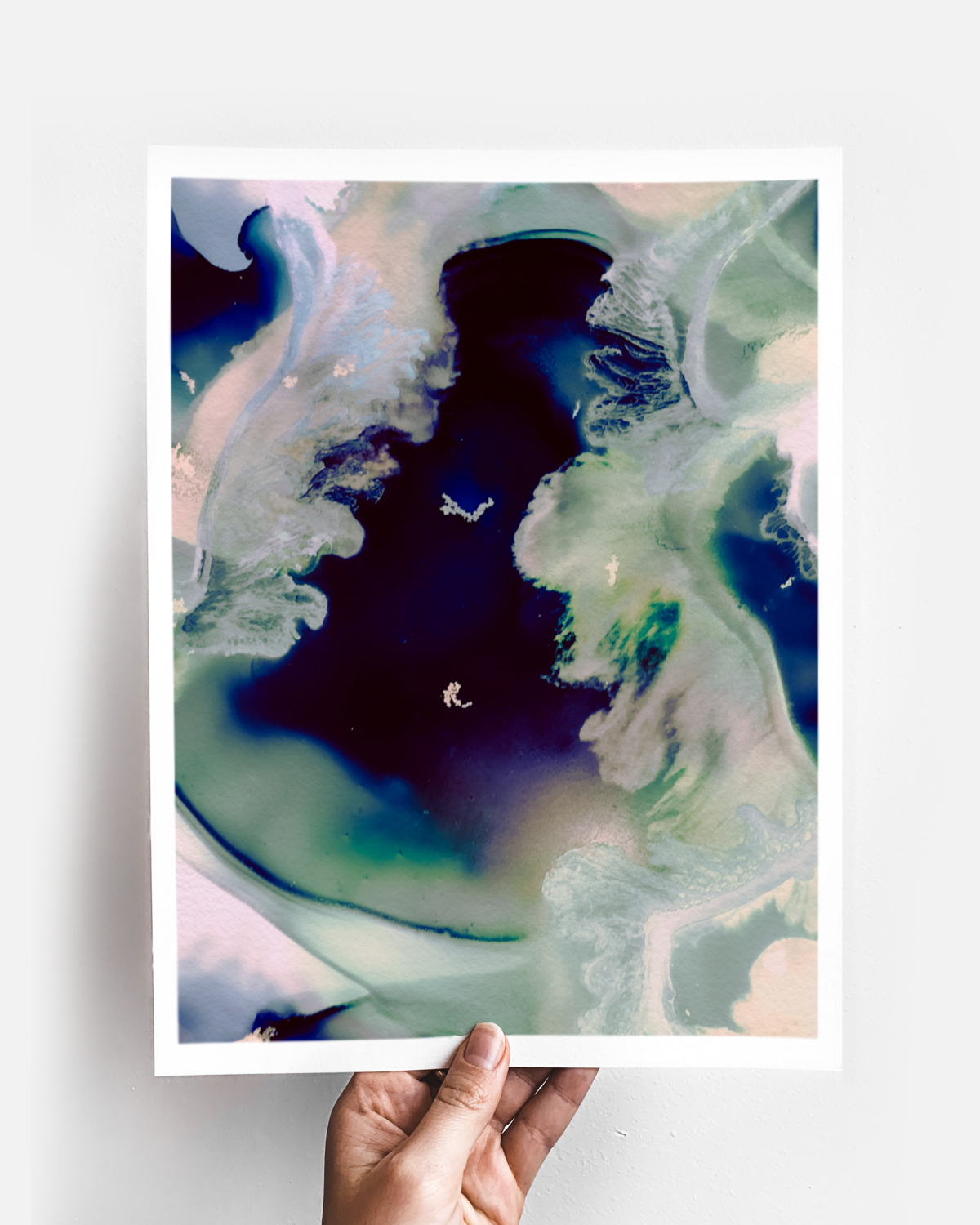 Abstract Wall Art Prints Loose Watercolor Paper & Canvas | Omnia