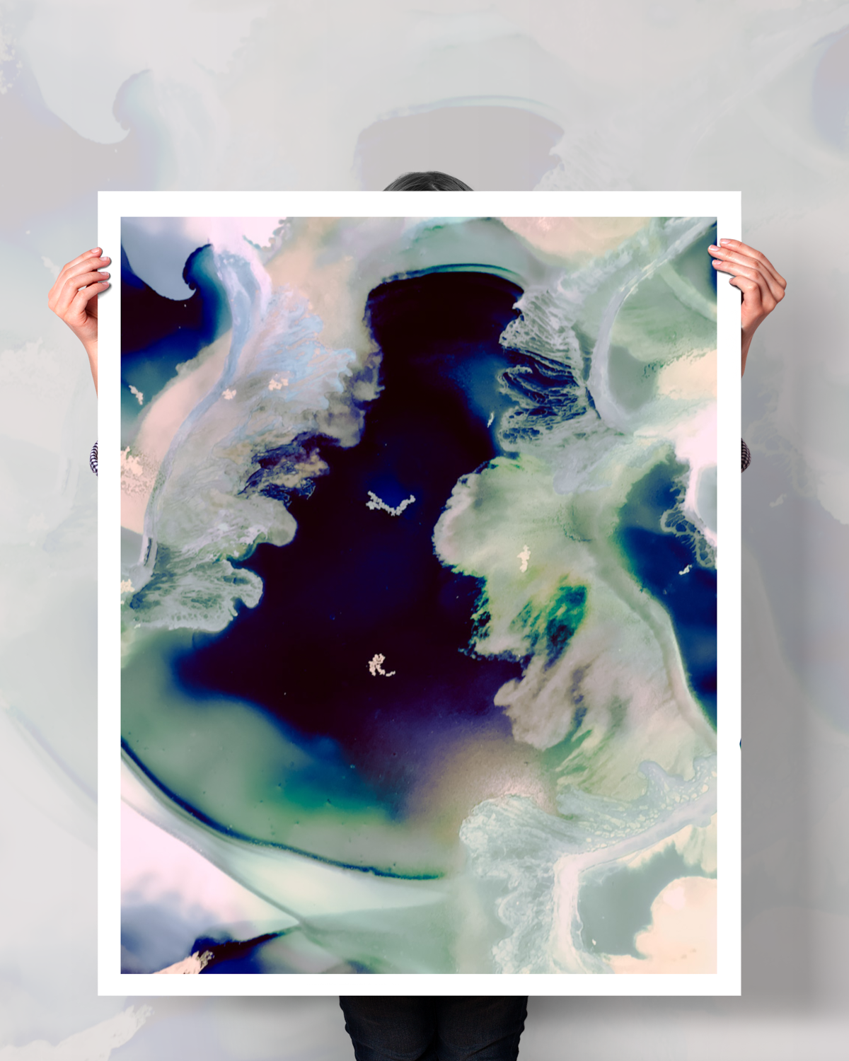Abstract Wall Art Prints Loose Watercolor Paper & Canvas | Omnia