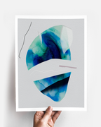 Abstract Wall Art Prints Loose Watercolor Paper & Canvas | Ostir
