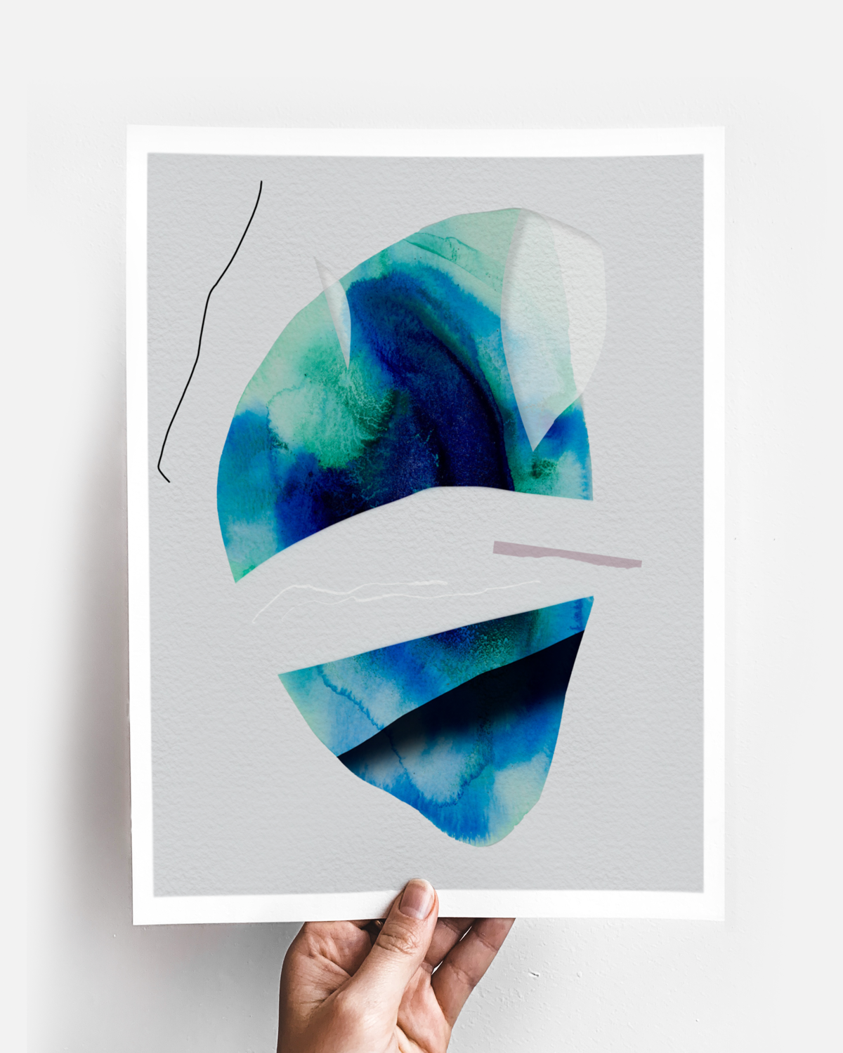 Abstract Wall Art Prints Loose Watercolor Paper & Canvas | Ostir