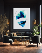 Abstract Wall Art Prints Loose Watercolor Paper & Canvas | Ostir