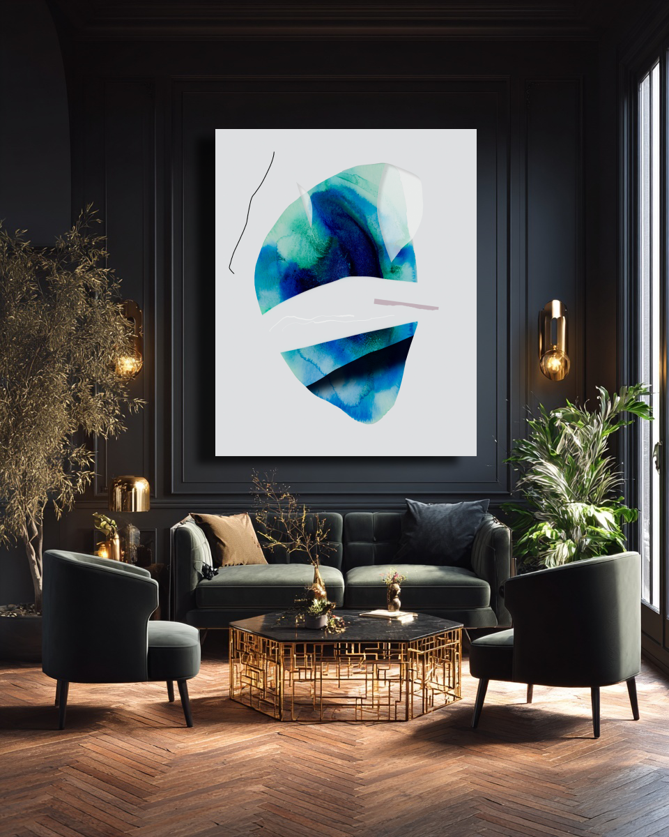 Abstract Wall Art Prints Loose Watercolor Paper & Canvas | Ostir