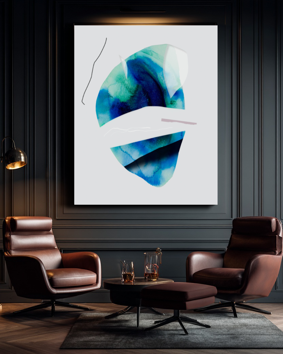 Abstract Wall Art Prints Loose Watercolor Paper & Canvas | Ostir
