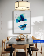 Abstract Wall Art Prints Loose Watercolor Paper & Canvas | Ostir