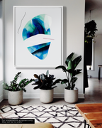 Abstract Wall Art Prints Loose Watercolor Paper & Canvas | Ostir