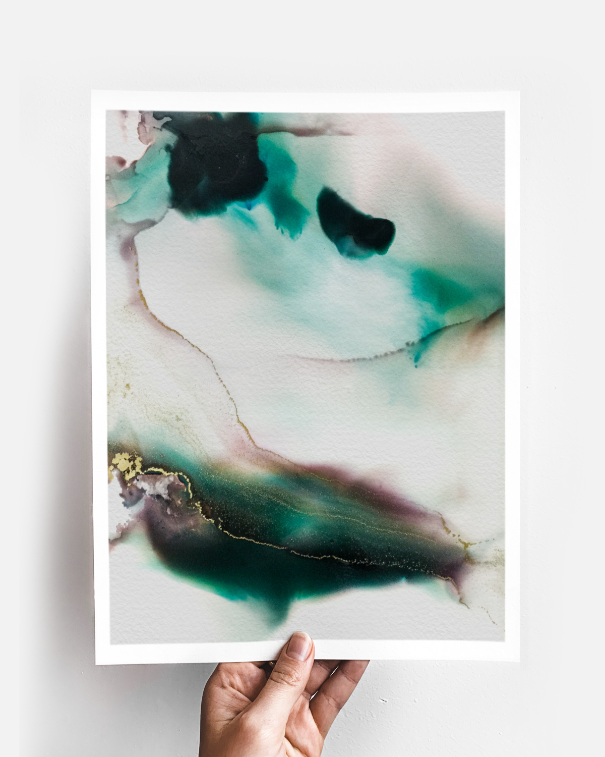 Abstract Wall Art Prints Loose Watercolor Paper & Canvas | Rivers