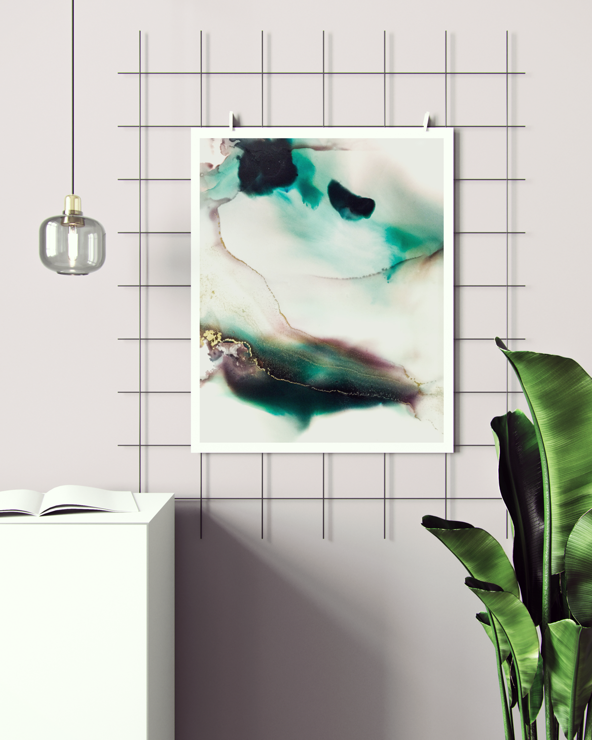 Abstract Wall Art Prints Loose Watercolor Paper & Canvas | Rivers