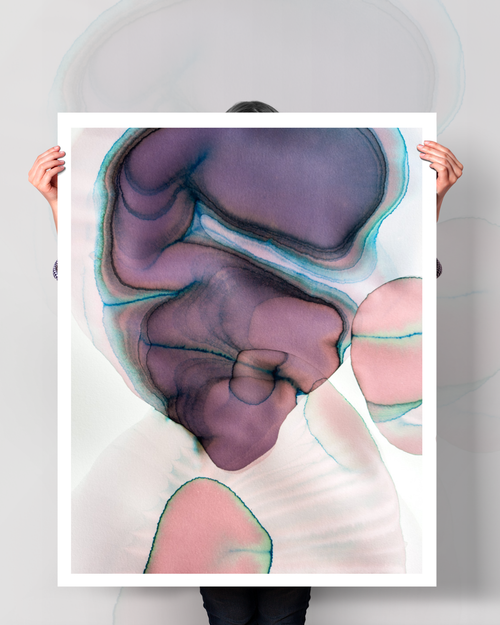 Abstract Wall Art Prints Loose Watercolor Paper & Canvas | Soulle
