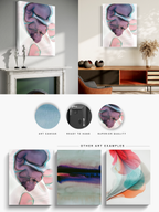 Abstract Wall Art Prints Loose Watercolor Paper & Canvas | Soulle