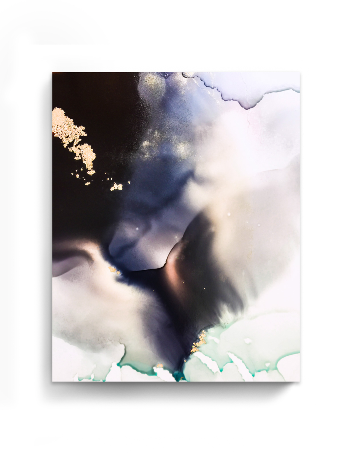 Abstract Wall Art Prints Loose Watercolor Paper & Canvas | Storm