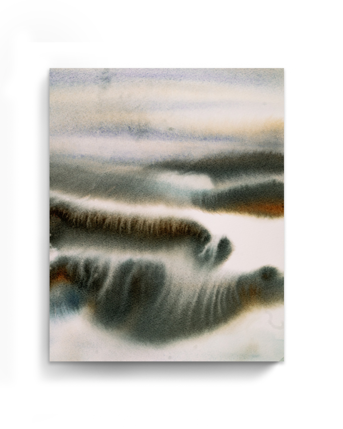 Landscape Wall Art Prints Loose Abstract Watercolor Paper & Canvas | Sunny