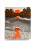 Landscape Wall  Wal Art Prints Loose Abstract Watercolor Paper & Canvas | Sunset 2