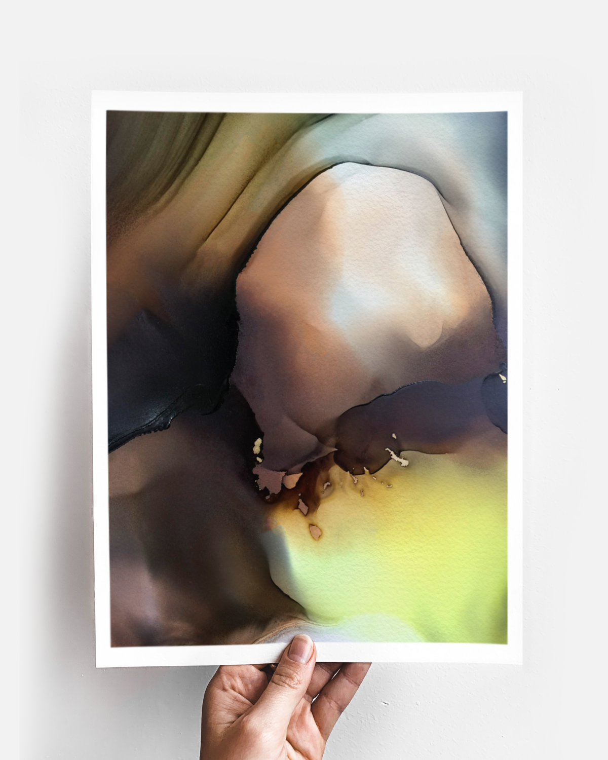 Abstract Wall Art Prints Loose Watercolor Paper & Canvas | The Flame