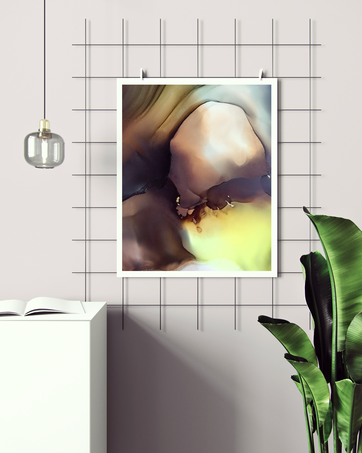 Abstract Wall Art Prints Loose Watercolor Paper & Canvas | The Flame