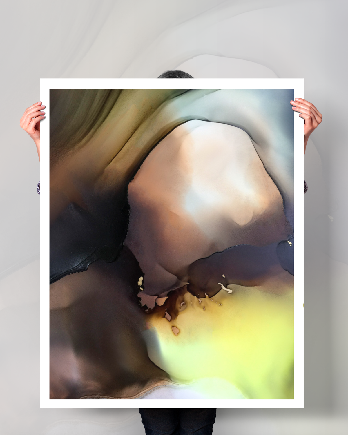 Abstract Wall Art Prints Loose Watercolor Paper & Canvas | The Flame