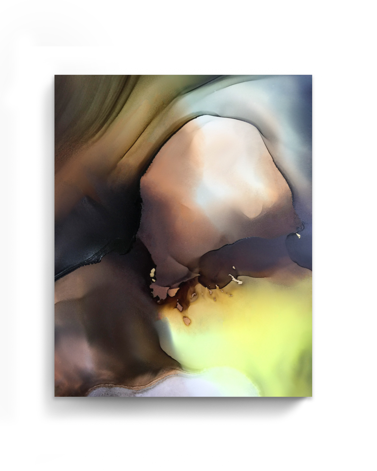 Abstract Wall Art Prints Loose Watercolor Paper & Canvas | The Flame