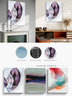 Abstract Wall Art Prints Loose Watercolor Paper & Canvas | Tolka